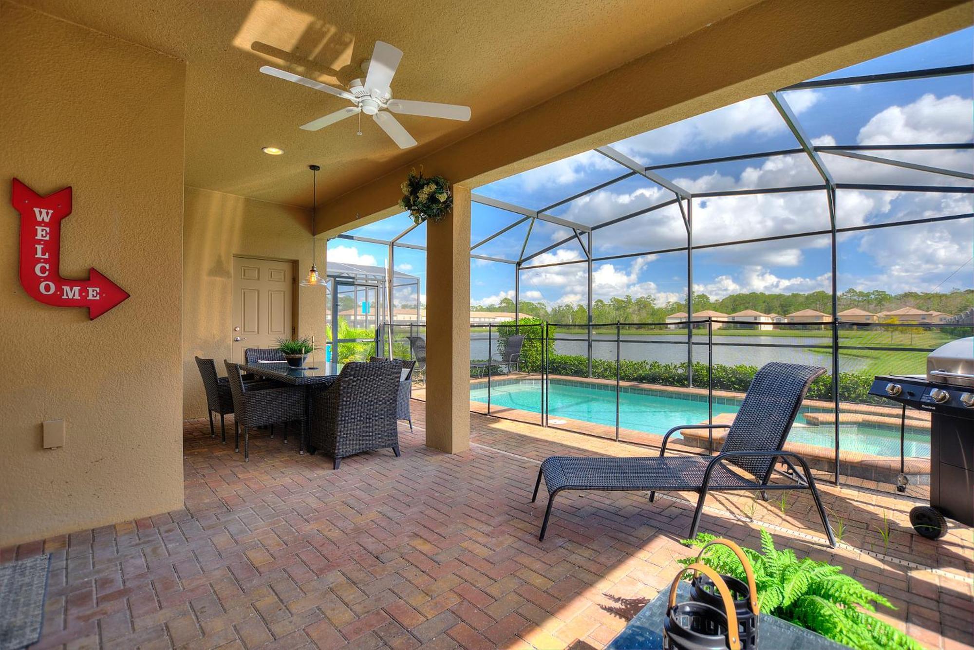 Stylish Cozy Family Getaway With Private Pool And Lake View Kissimmee Exterior photo